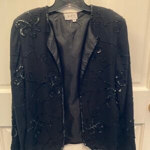 Black beaded jacket